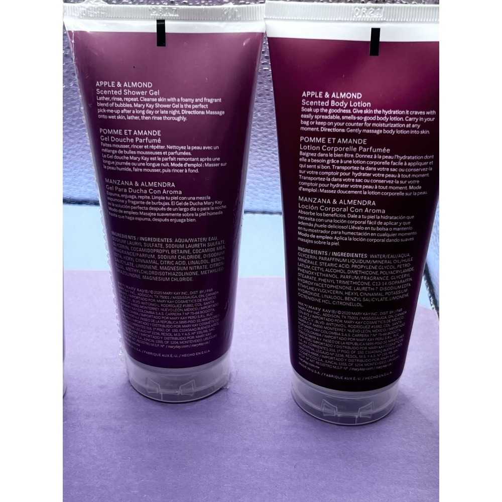 Mary Kay APPLE & ALMOND & BERRY & VANILLA Sctd Body Lotion & Shower Gel Lot - Picture 8 of 9